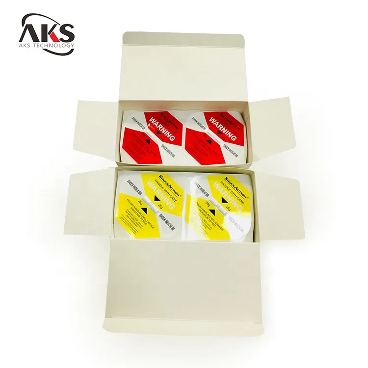 Shockaction Impact Indicator Label 37G Purple Shock Sensor Sticker for Fragile Cargo