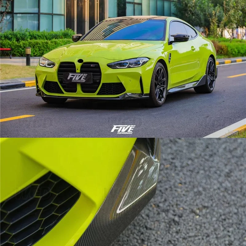 Carbon Fiber MP Type Front Bumper Lip Chin Spoiler Front Splitter for BMW M3 G80 M4 G82 G83 2021+
