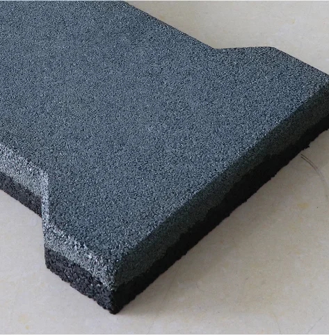 Shock-Absorbing Rubber Garden Pavers Interlocking Safety Tiles Outdoor Decking Flooring for Decks Patios Walkways Gardens