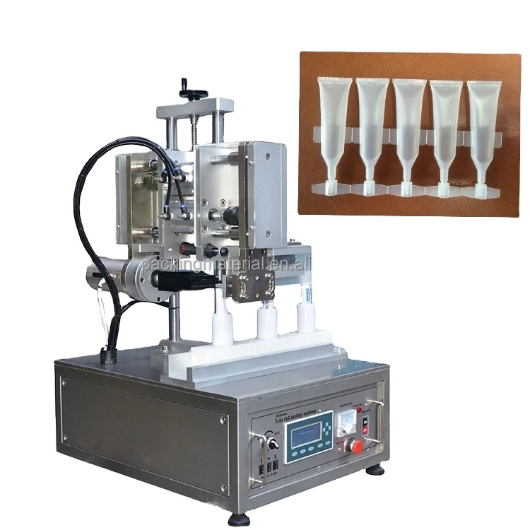 Row Tube Sealing Machine HX-003 Cosmetics Manual Plastic 30tube/min Metal,plastic
