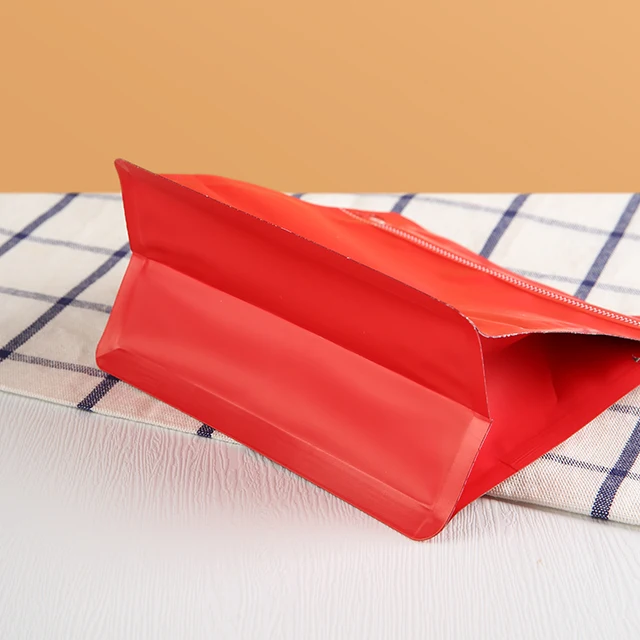 250G 500G 1Lb Square Ziplock Packaging Aluminum Foil Side Gusset Valve Pouch Flat Bottom Coffee Bean Package Plastic Coffe Bag