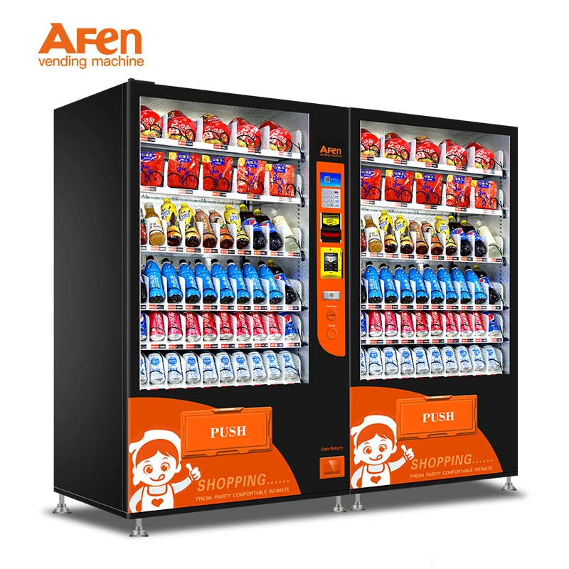 Af-60 Large Capacity Automated Cold Water Bottled Water Coin Operated Vending Machines For Sale