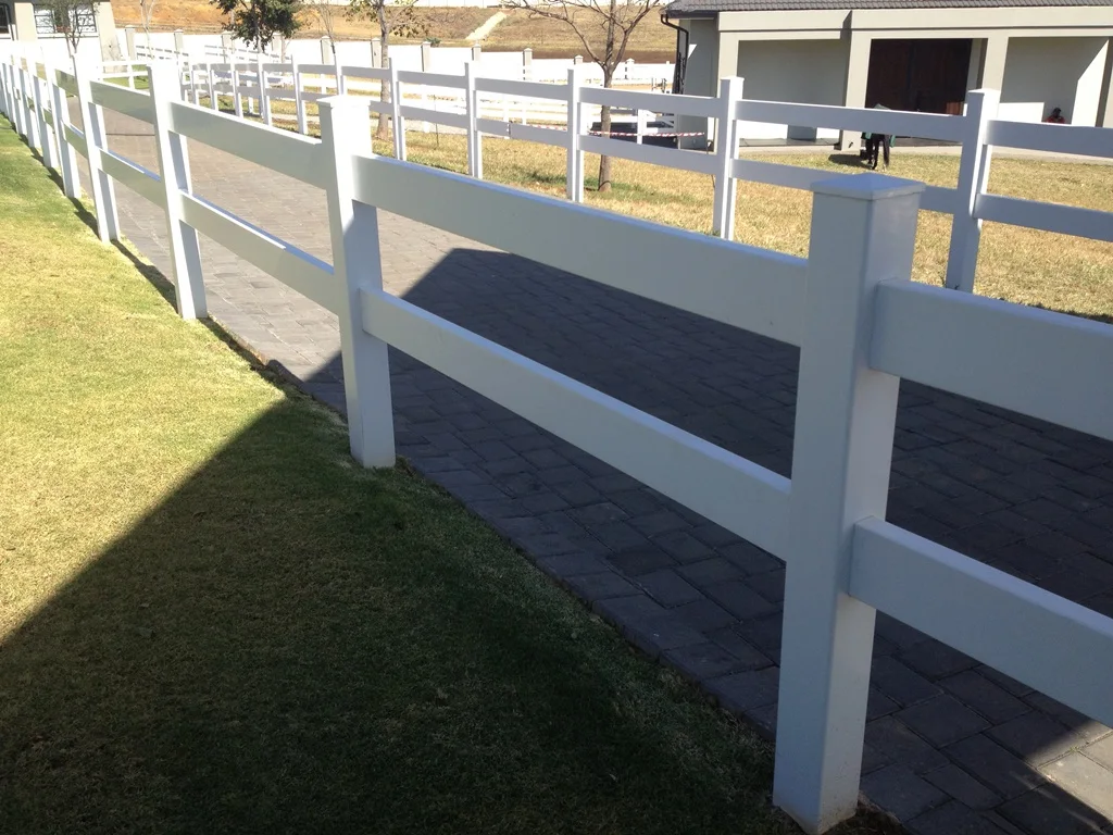 Easily Assembled Pvc Horse Fence Panels,2 Rail Ranch Vinyl Fence