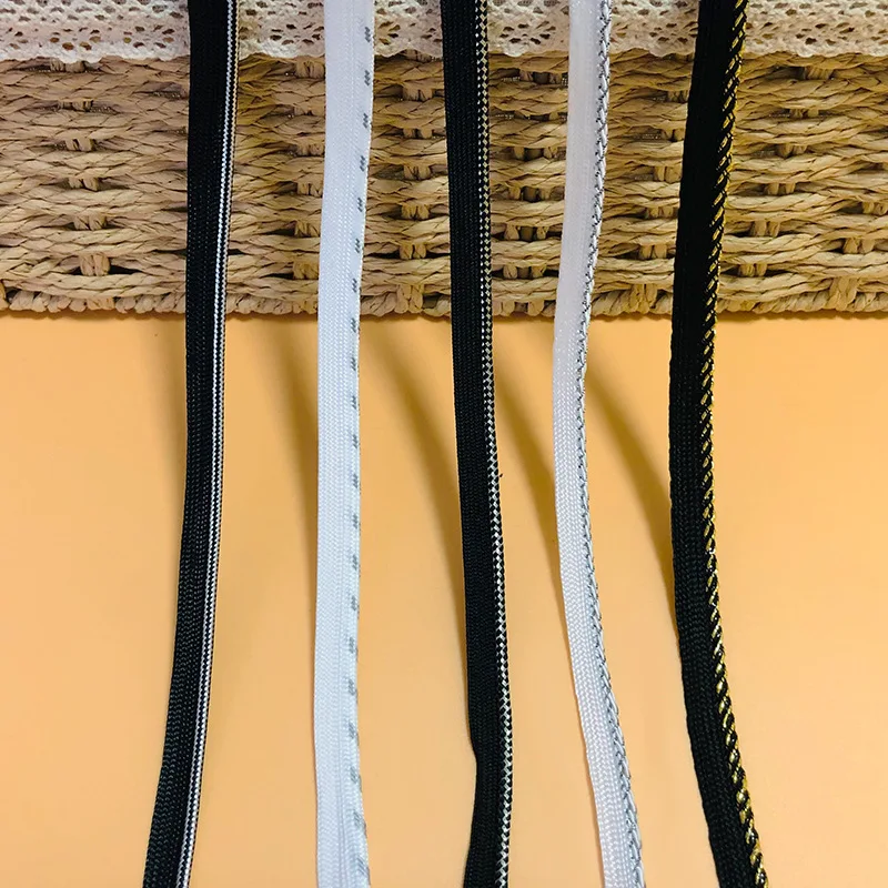 New Gold and silver silk piping tape string roll home textile couch pillow trim teeth with edge strip clothing accessories