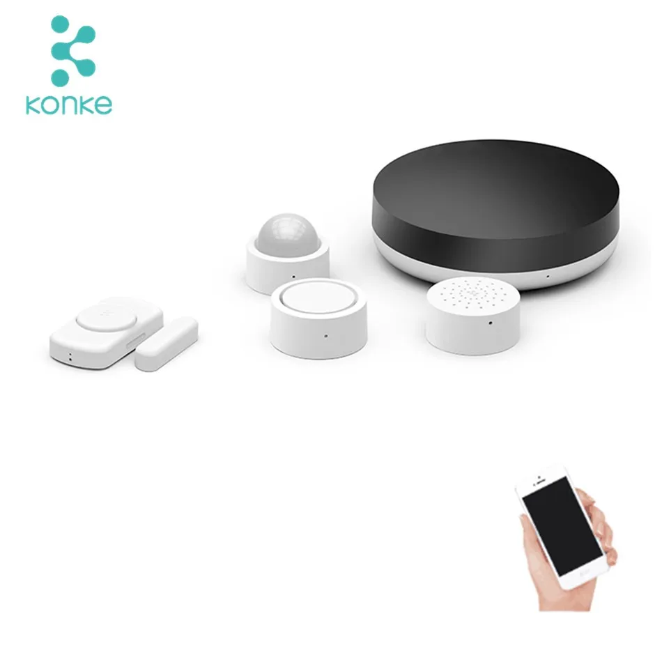 Konke smart home kit pro security system home automation zigbee gateway zigbee devices