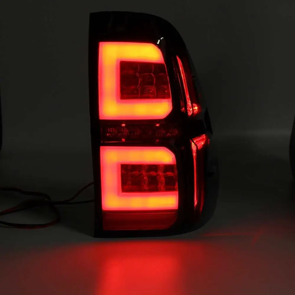 Горячие автомобильные дымовые светодиодные задние фонари для Toyota Hilux Revo M70 2015 2016 2017 2018 Стайлинг тормозные ходовые огни Drl