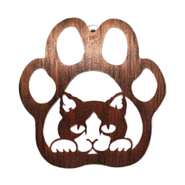 Modern Metal Wall Hanging Cat Art Pendant Iron Home Decor for Living Room and Dining Room Background Ornaments