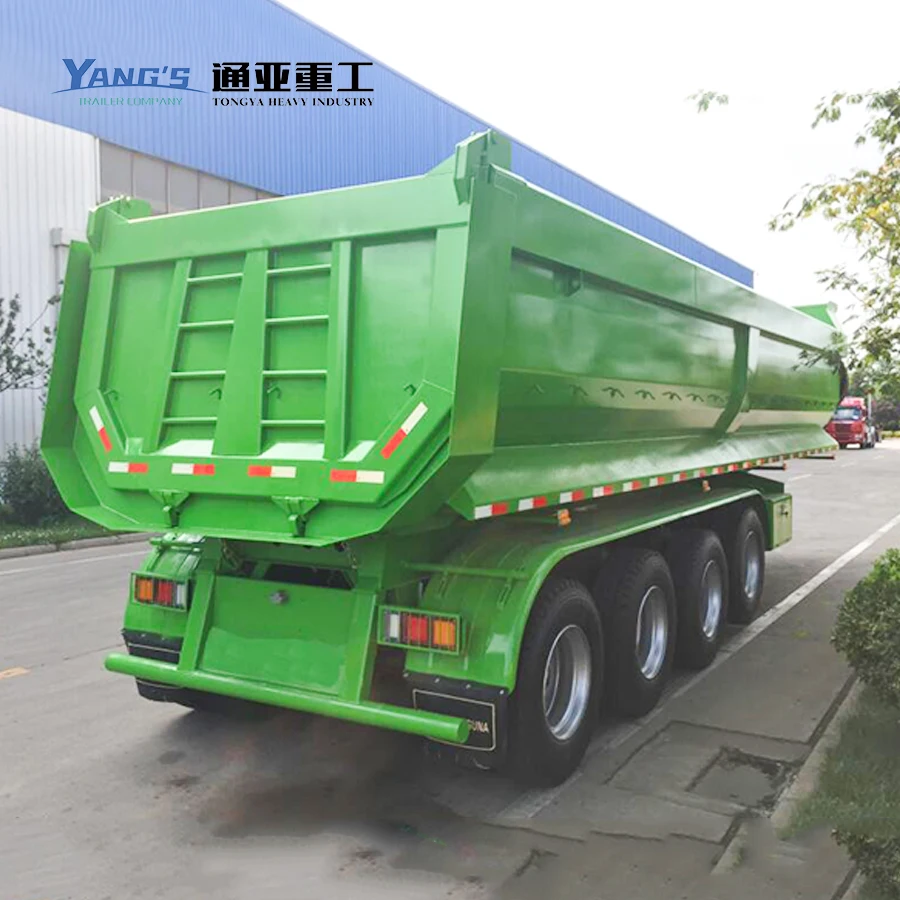 Dump Semi-Trailer China 40 Ton 50 Ton Truck 3 Axle Hydraulic Mining Tipper Trailer Dumper Semi Trailers