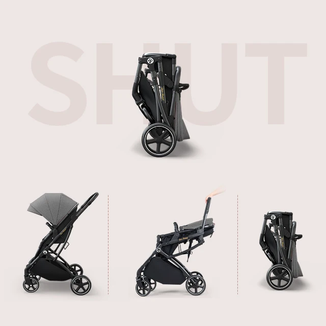 New Design Stroller Traveling System Baby Stroller With Aluminium Frame  4 Wheels with baby carseat cheap price