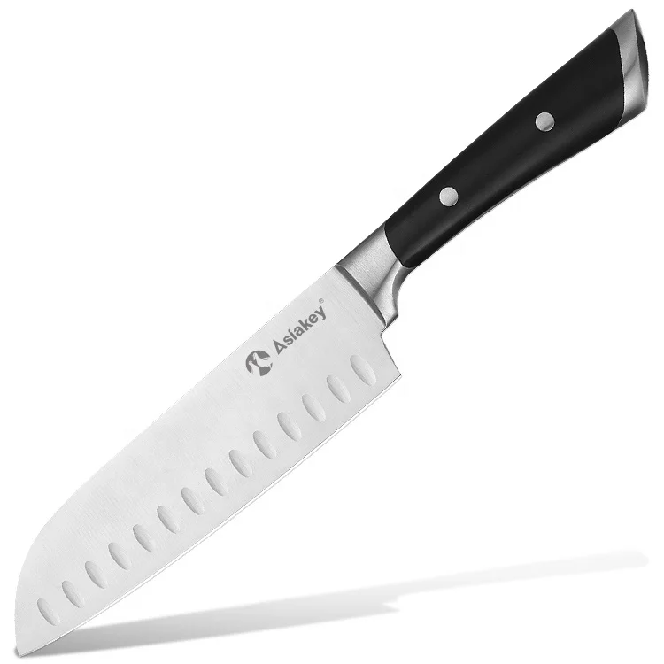 7 Inch High Quality German Stainless Steel Kitchen Knife Professional Santoku Knife with ABS Handle