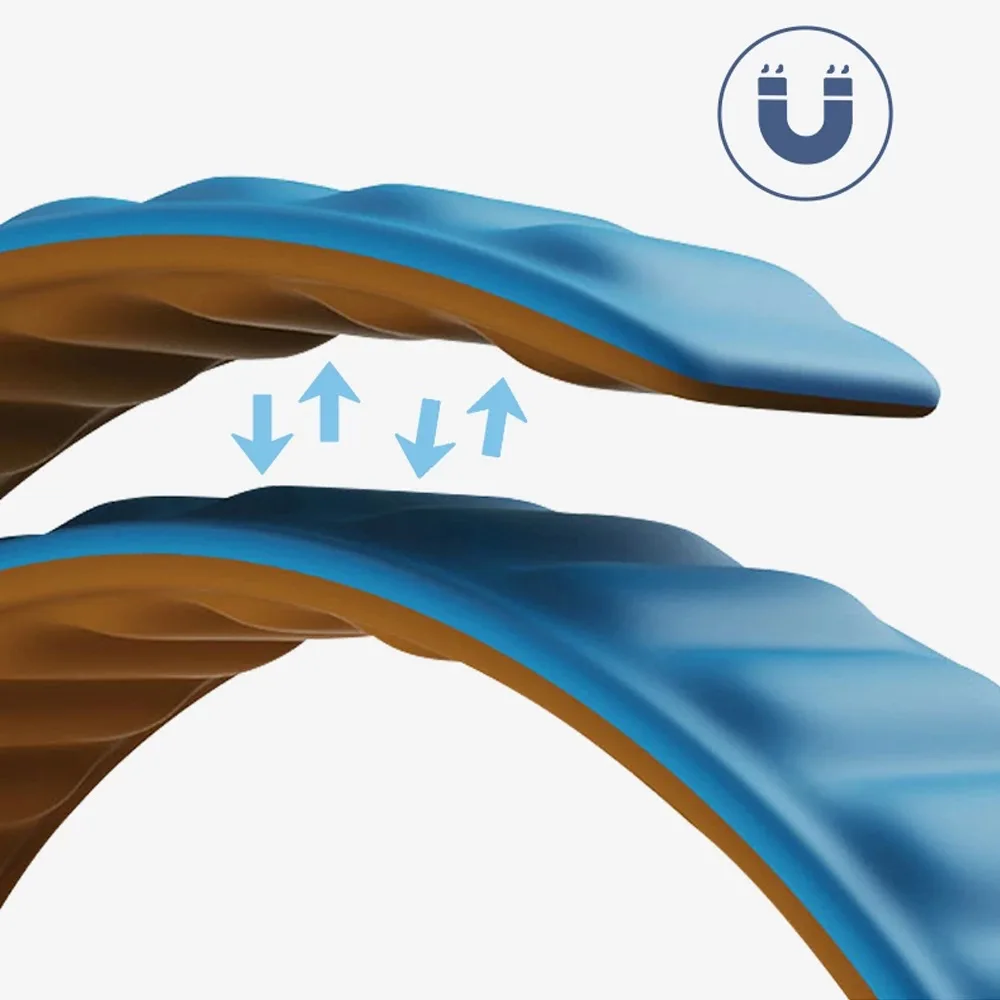 Factory Wholesale New Designer Luxury Reversible 20mm 22mm Soft Silicone Magnetic Watch Strap for Samsung Galaxy Huawei Xiaomi