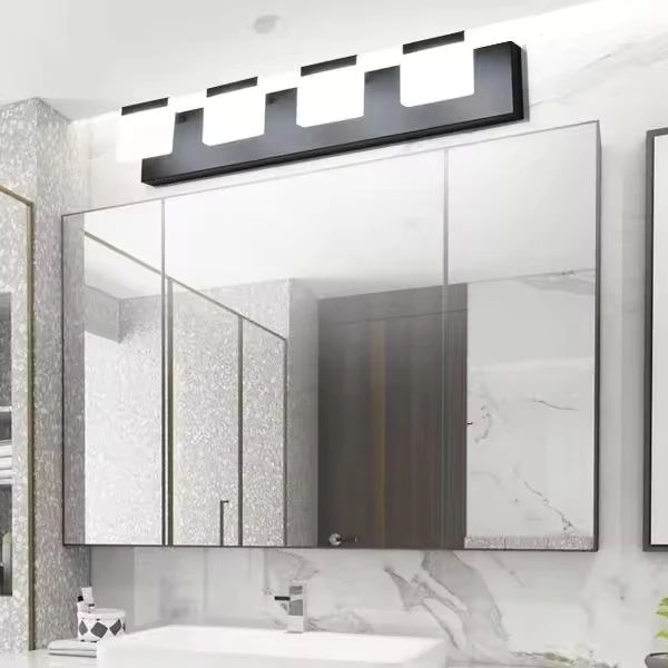 Black White color 3cct LED bathroom vanity light 12in 20in 24in 30in bathroom fixture Mirror Lamp Wall Lighting