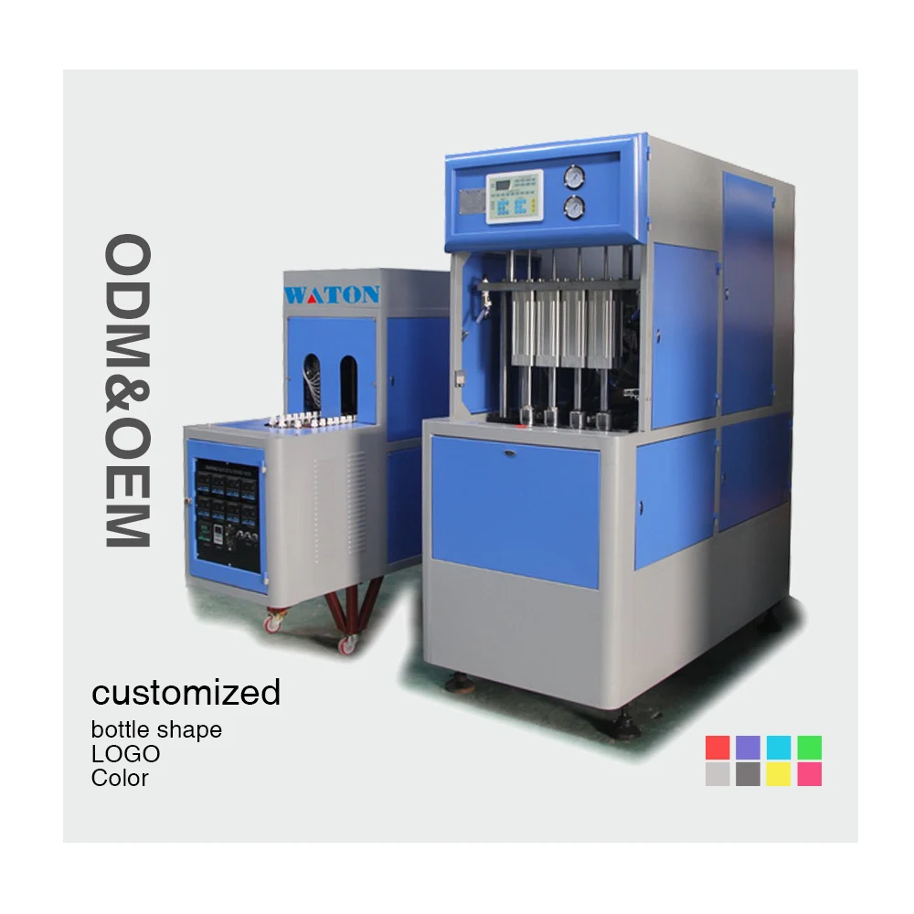 High speed semi automatic 4 cavity blow machines pet