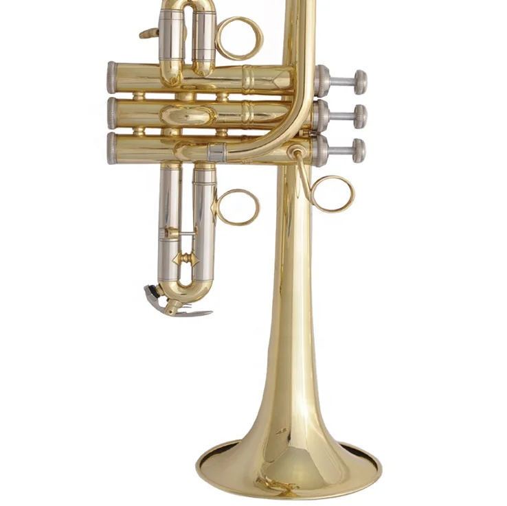High grade Bb key yellow brass body gold lacqueredTrumpet