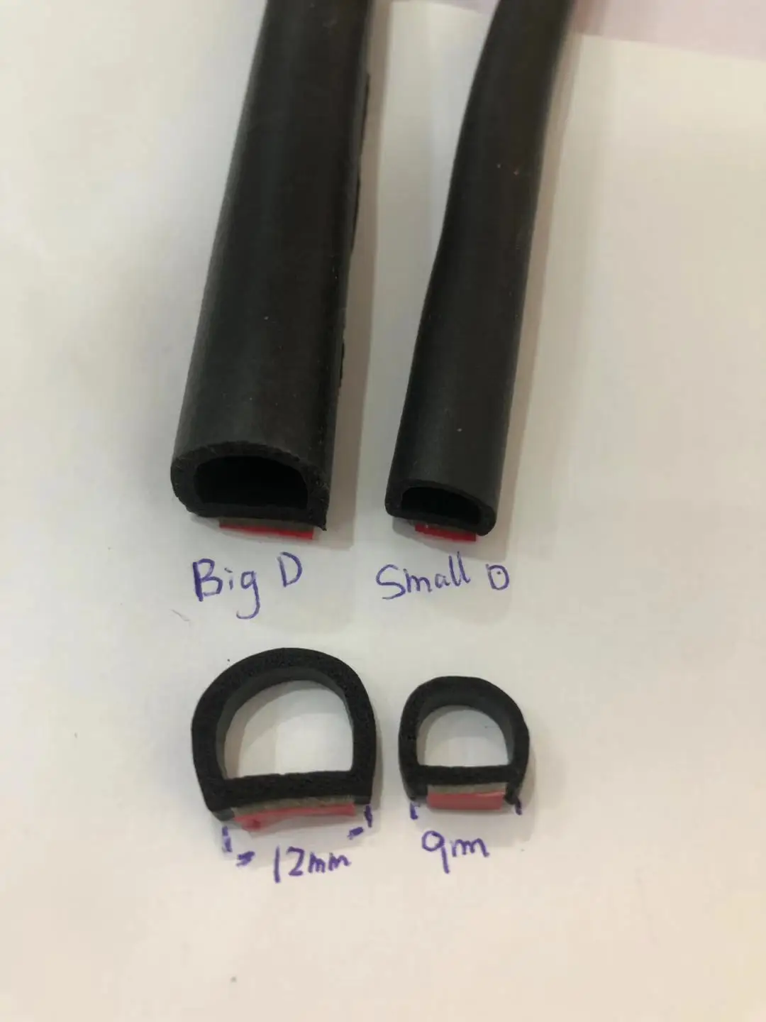 B-P-shape Car Rubber Seal Strips dustproof, Noise Auto Sticker Sill Strip Window Edge Windshield Roof Rubber Sealing Strip NoiSE