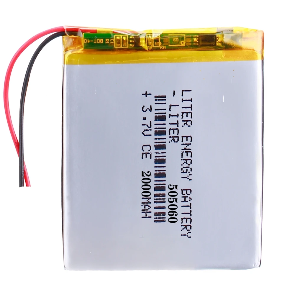 Li-ion polymer 505060 2000mAh 3.7V Li-polymer battery LiPo with PCM