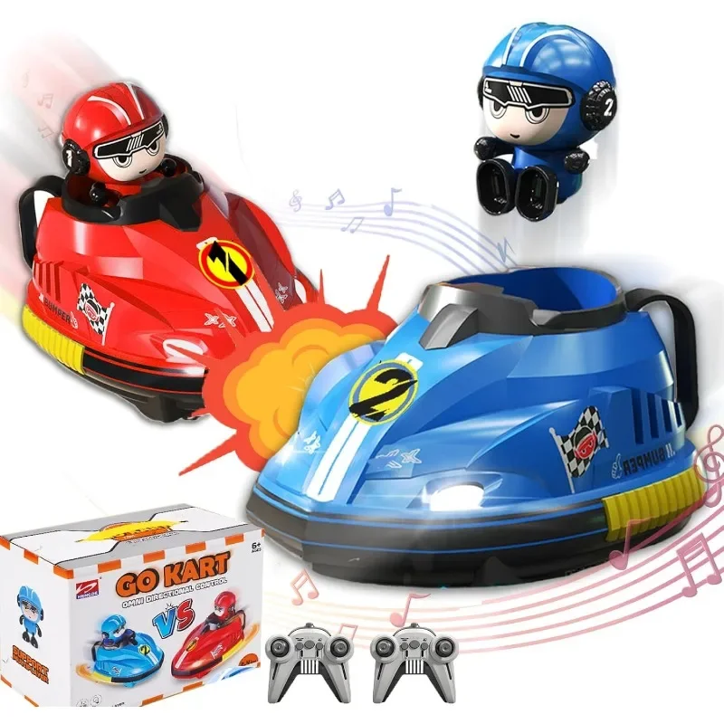Battle Bumper Car Toy for Toddler Boy Girl Catapult Robot Karting Toy with Music Light Battle Game for Kids Family Battles