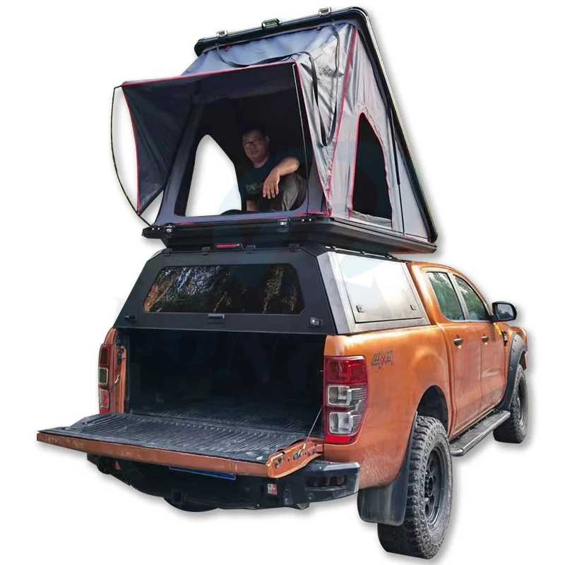 Customizable Steel Hard Top High-Grade Steel 4x4 Pick Up Pickup Truck Bed Canopy Topper With Car Roof Top Tent