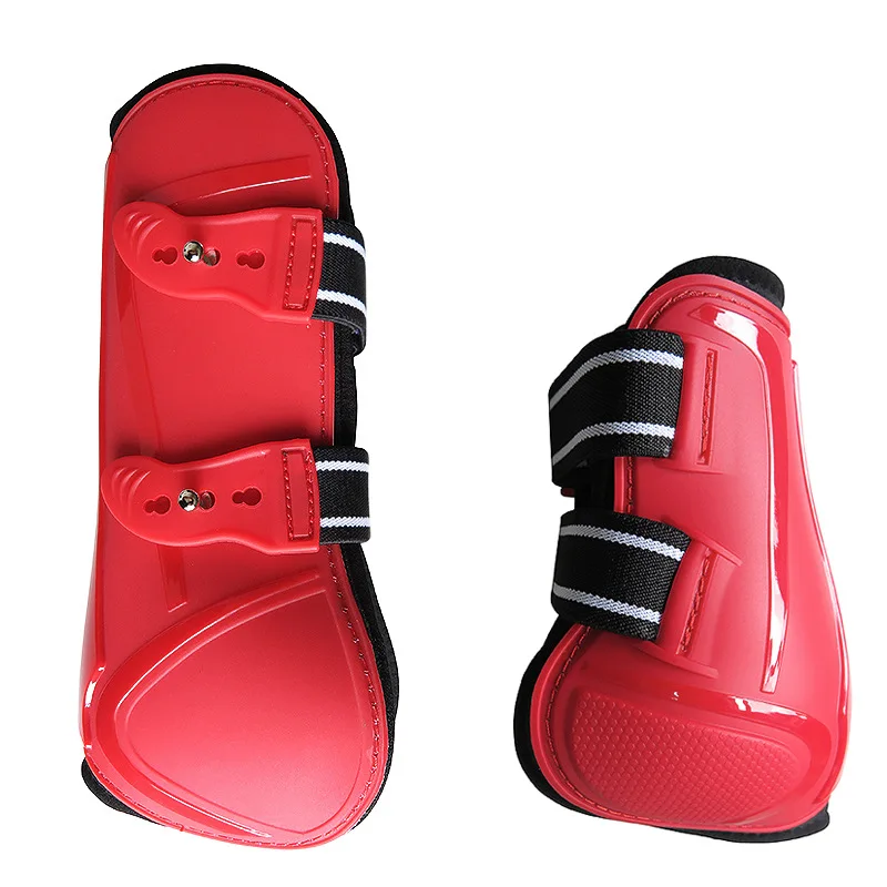 New Collection 1Set Horse Front Leg And Hind Leg Protection Horse Tendon Boots Adjustable Sizes And Multiple Colors