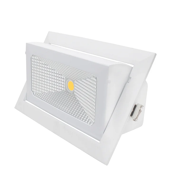 30W 40W 50W high power recessed rectangular led down light rectangle led downlight ceiling light