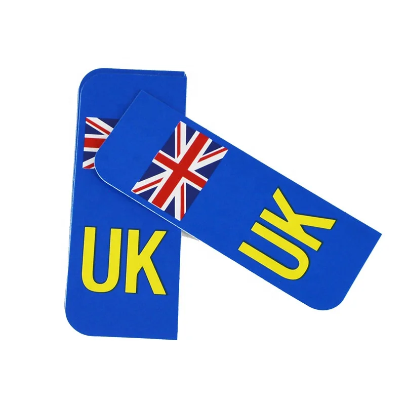 gb or uk magnetic car sticker printing for car motorcycle rules europe