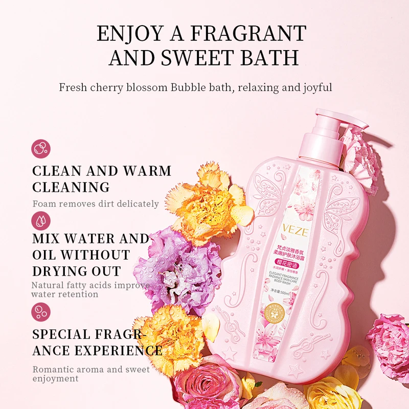 Body Cream Beauty Sakura Fragrance Deep Nourishing Skin Body Lotion