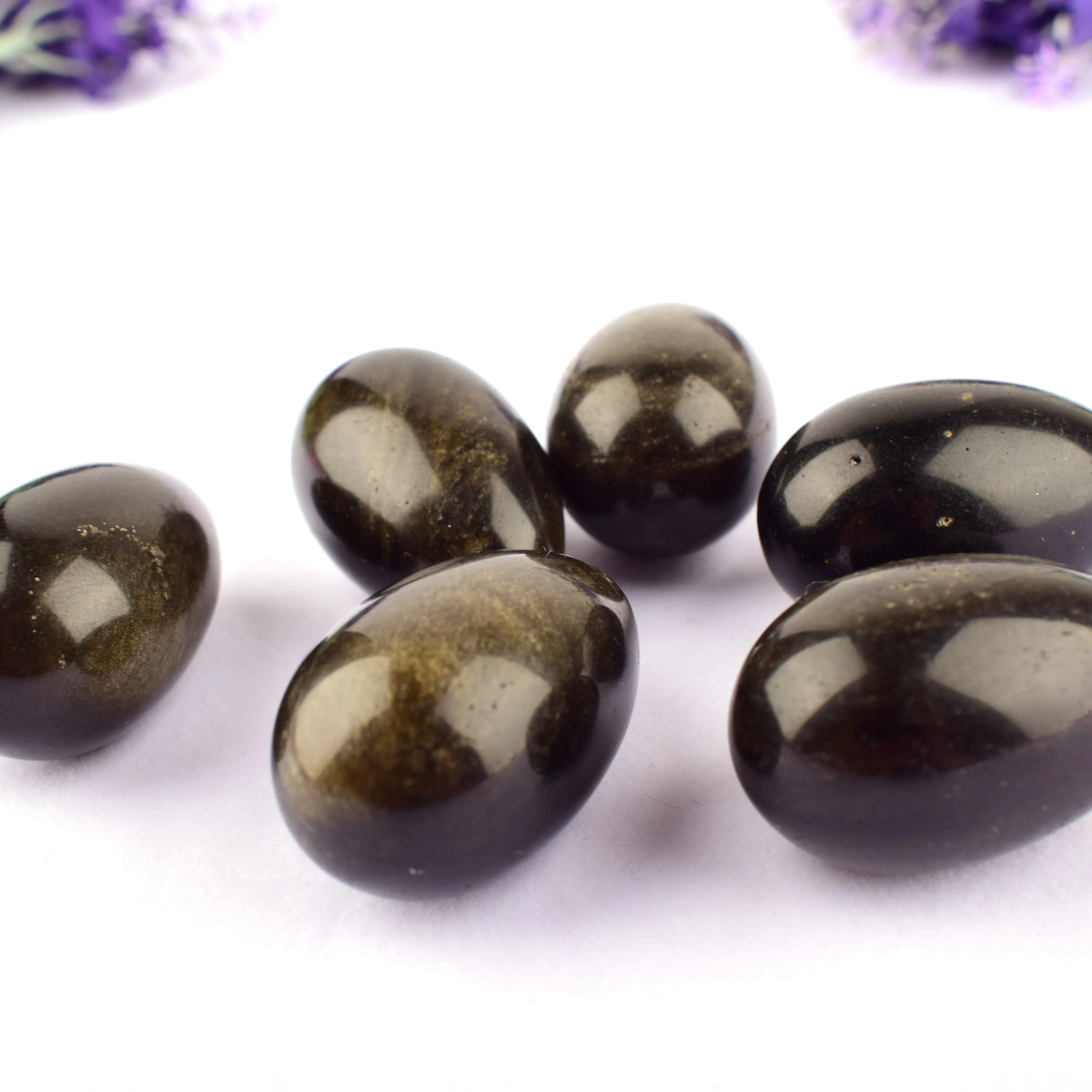Wholesale Nature Crystal Healing Stones Obsidian Yoni Egg For Massage