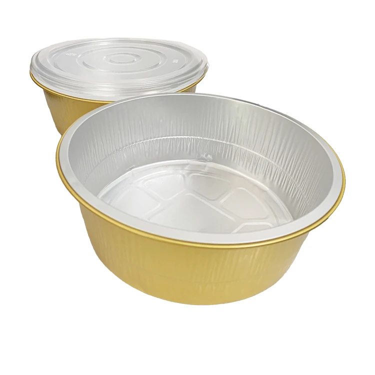 Custom Aluminum Foil Food Containers Wholesale High Quality Disposable Eco-Friendly metal food packaging