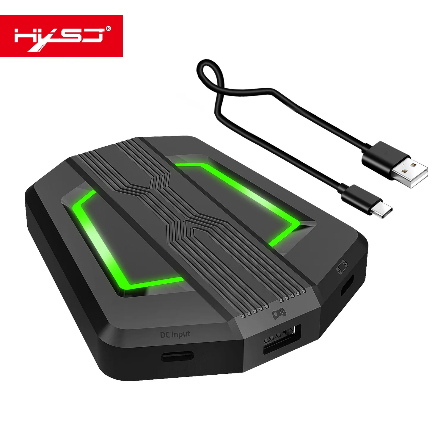 HXSJ P6 Keyboard Mouse Converter Adapter Mouse Keyboard Controller Compatible with PS4/PS3/Xbox One/Xbox 360/N-Switch