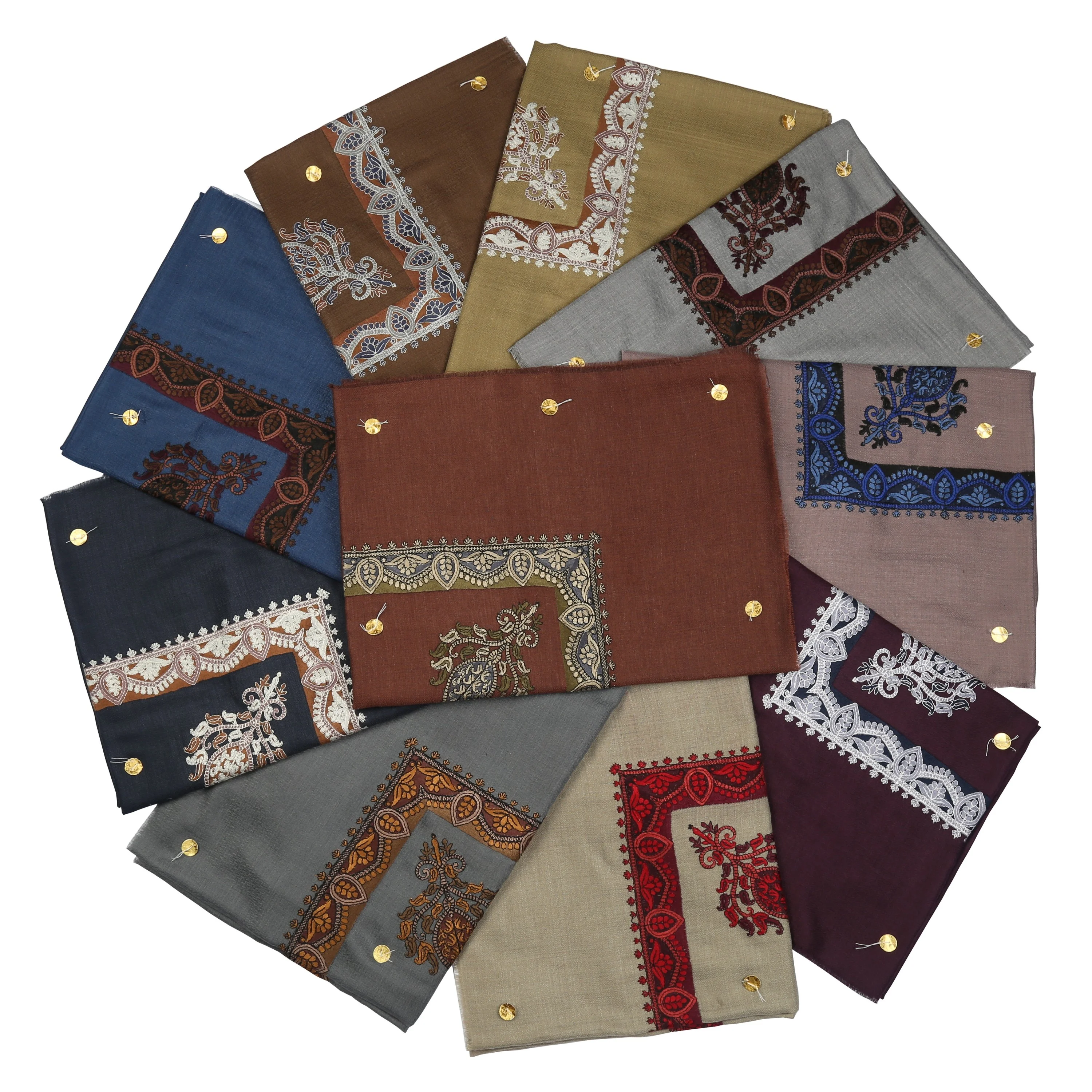 Woolen Yeman Saudi Arabia Men Embroidered Border Pashmina Shemagh Omani Masar Prayer Keffiyeh Hijab Bandana Scarf Yashmagh Shawl