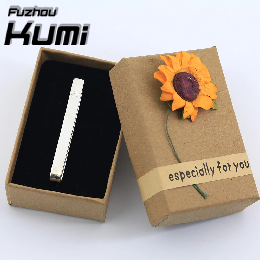 Best Selling Product Sterling Silver 925 Custom Tie Clip Bar Engraved Name Accessories Men Suit