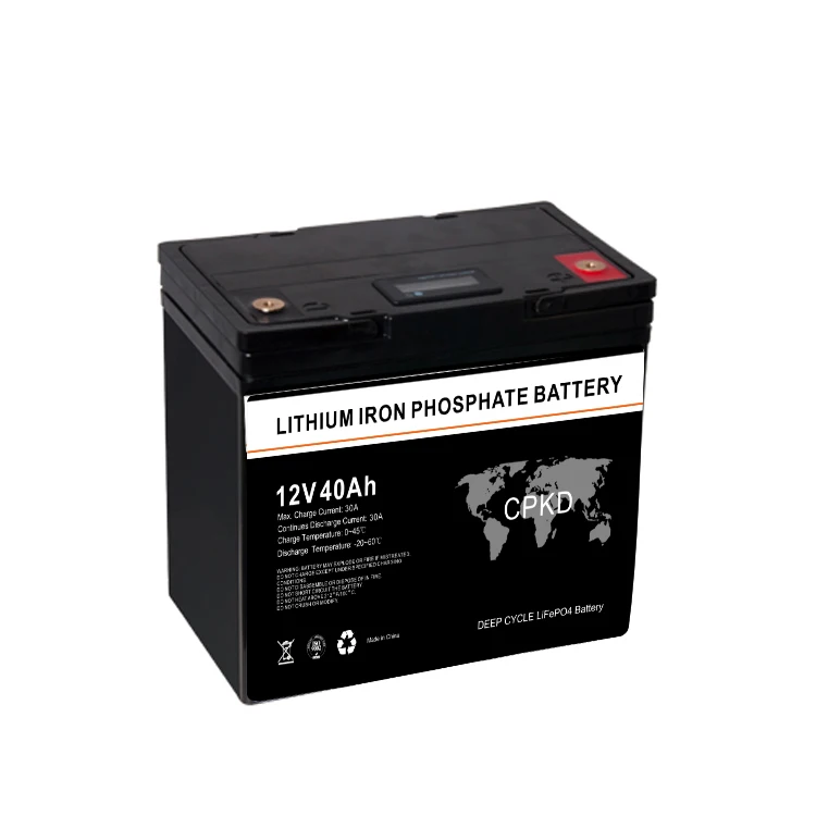 LiFePO4 Battery Lithium iron Phosphate Lithium ion Battery 12V 40Ah for RV Golf Cart Yacht Marine Backup Solar