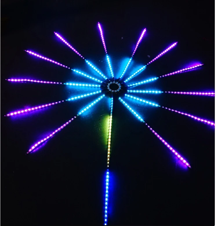 
Changeable Color Led 5v light wave Fireworks Belt Lamp for Outdoor Indoor Festival decorations celebrating lights 