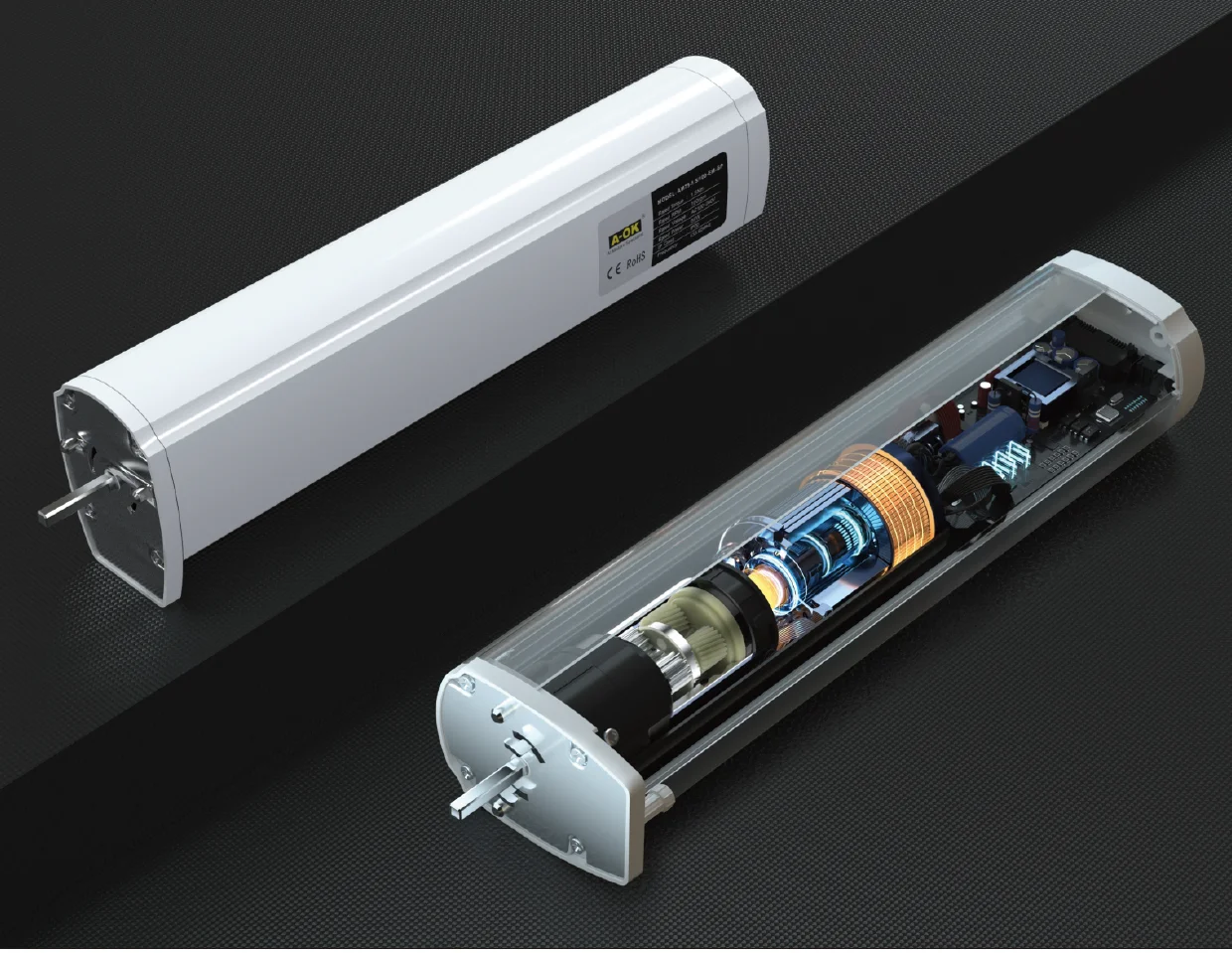 Automation  AM75 Motor Roller Blinds Shade Gear Smart Blinds DIY Home Stylish Space  White Accessories