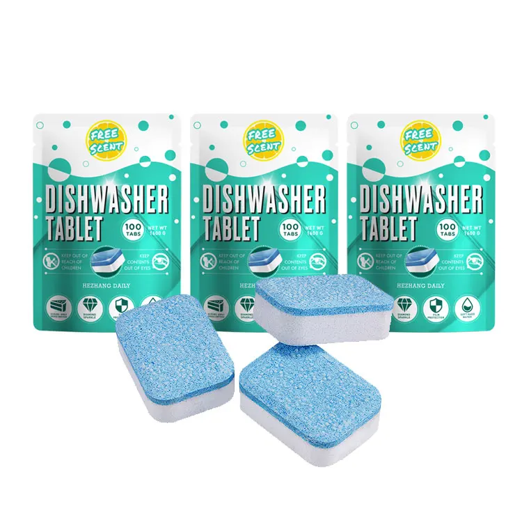 Hot Selling 3 In 1 Dishwasher Detergent Pods Eco-Friendly Dishwasher Cleaner Tablets With Low Price