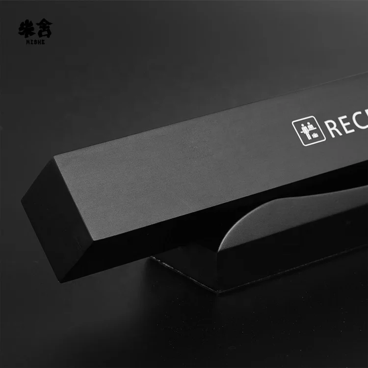 
hotel reception card cashier sign customized aluminum alloy table card creative design 