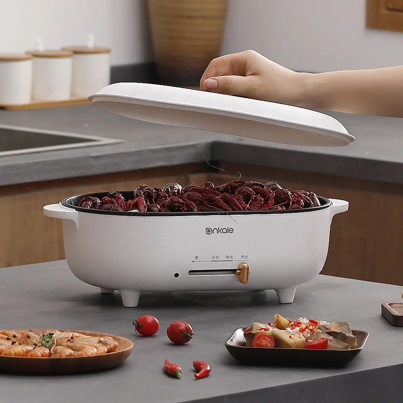 Ankale 3-layer Steaming Rack Large Capacity Kitchen Cookware Cooking Steamer Multi Purpose Electric Food Steamer