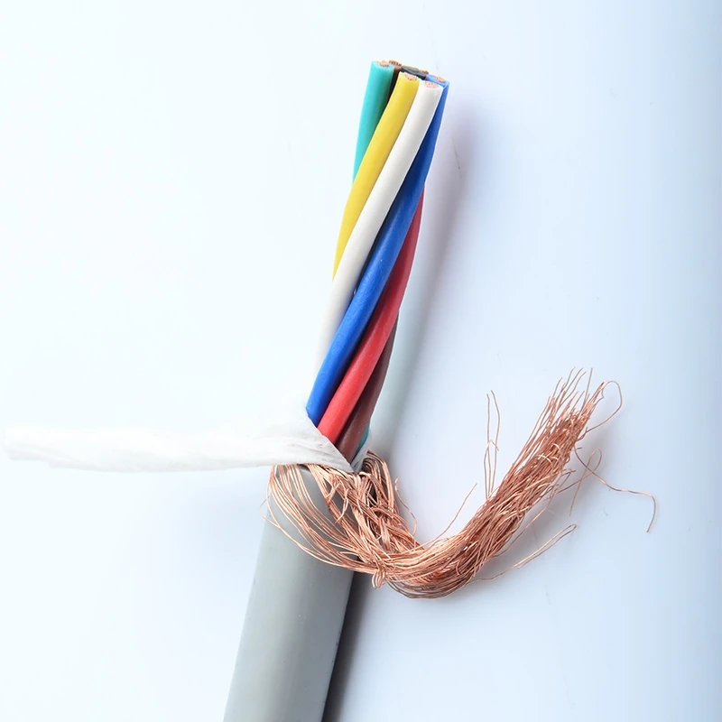 Braided Shielded High Flexible Control Cable Hf-cy(st) 10x2x0.75mm2 Trvvp Twisted Shielded Cable