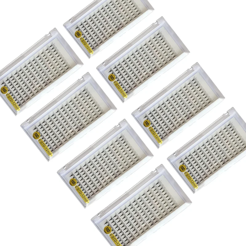 Pointy Base Superroot  Premade Fan Eyelash Extension Synthetic Hair Natural Long Hand Made Lashes Private Label Wholesale