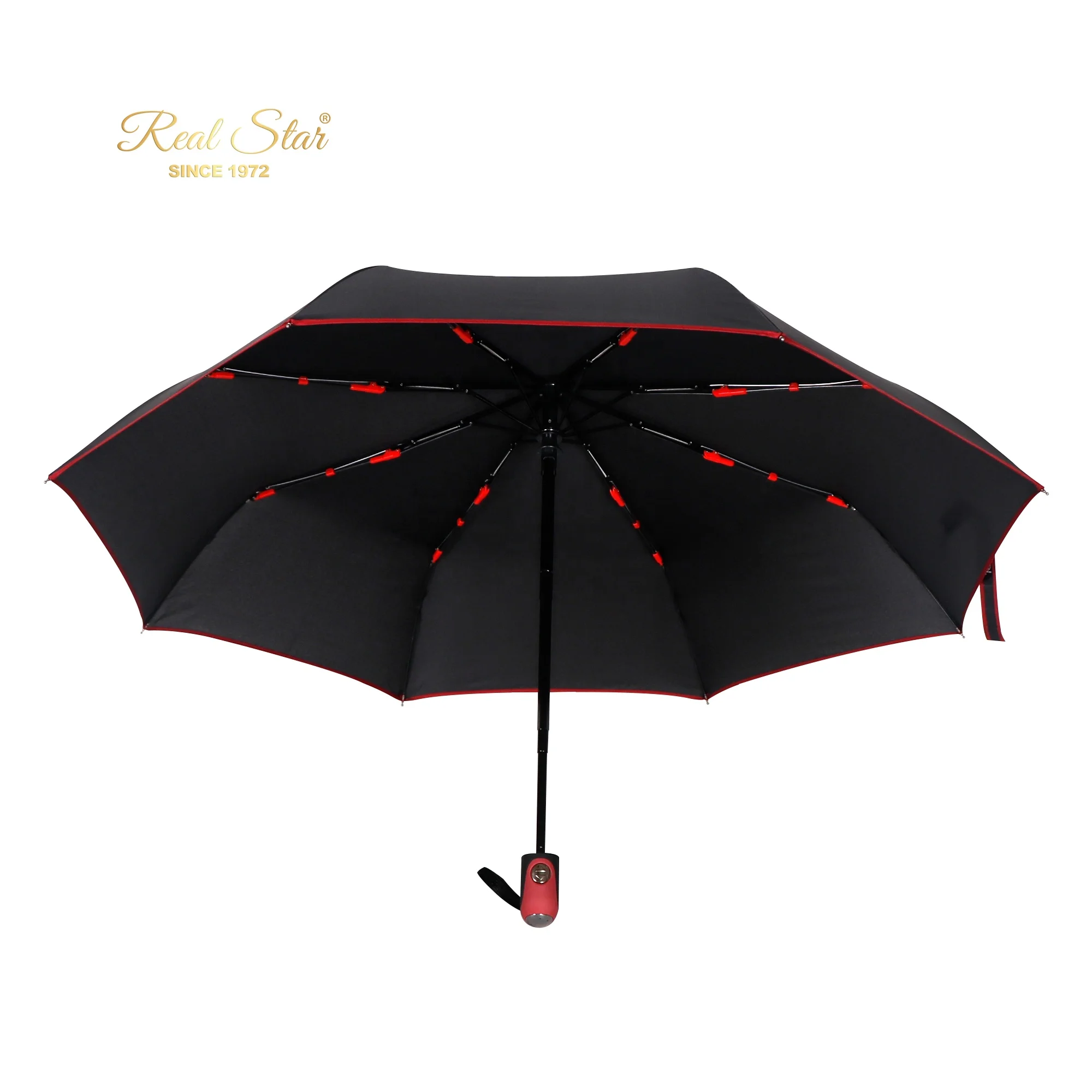 RST Plain Color 3 Fold Auto Promotional Umbrella for logo Printing