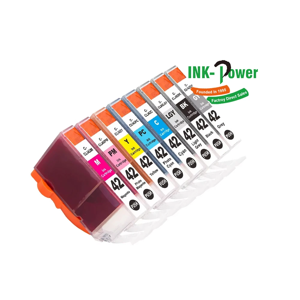 INK-POWER CLI 42 CLI42 CLI-42 Premium Compatible Color Inkjet Ink Cartridge for Canon PIXMA Pro-100 Pro 100 100S Printer