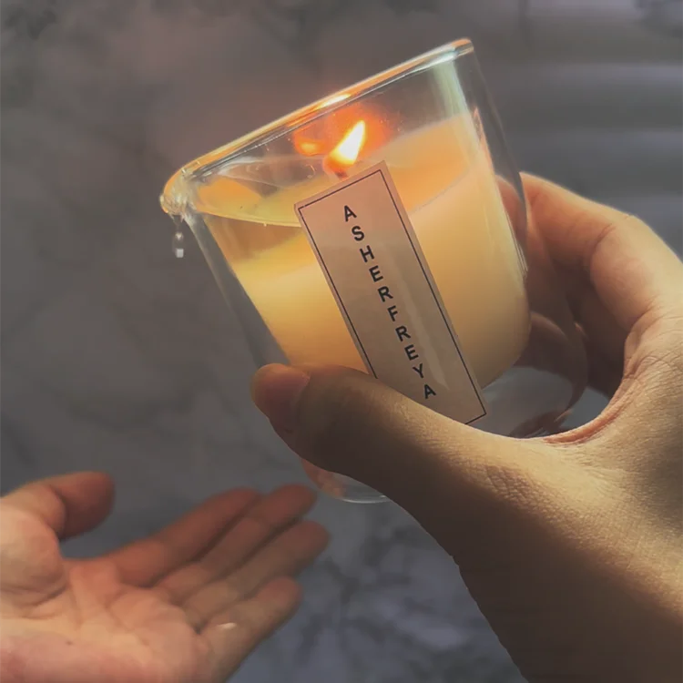 Bulk order massage candle jar massage oil candle body serum candle