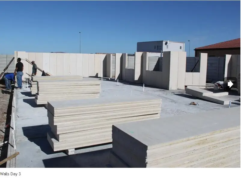 Better and cheaper than steel structure building - Daquan EPS cement sandwich wall panel building system.