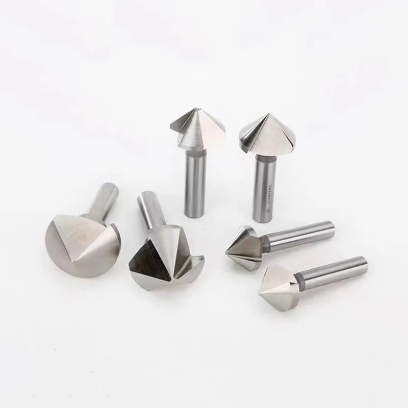 90 Degree Countersink Drill Bit Single/Three-flutes Chamfering Knife Drill Bit For Metal