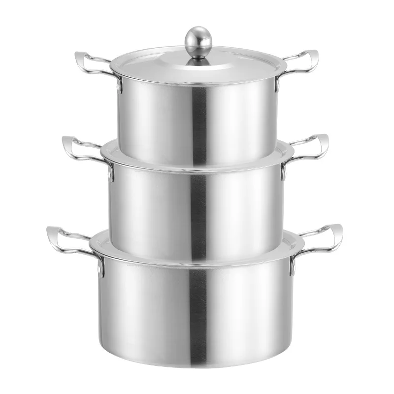 Stainless steel  pot set gas stoves electromagnetic stoves general cookware sets