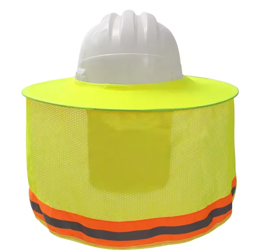 Quality Assurance Light weight Hard Hat Sun shade UV400 Protect Neck Sunscreen Wide Brim face shields for Outdoor Fishing work