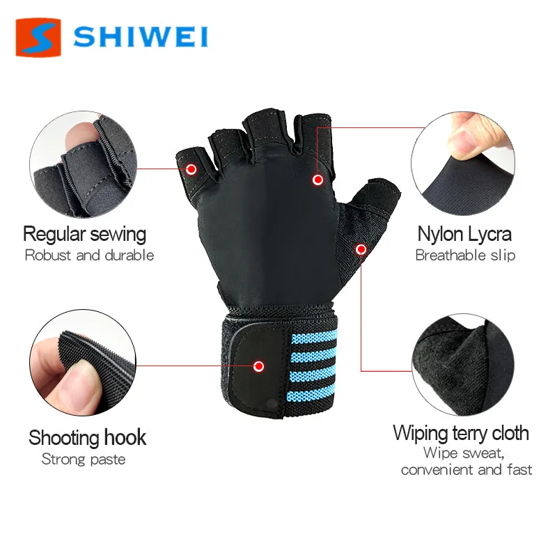  SHIWEI-886-3 # перчатки для тяжелой атлетики бодибилдинга фитнеса тренировок тренажерного