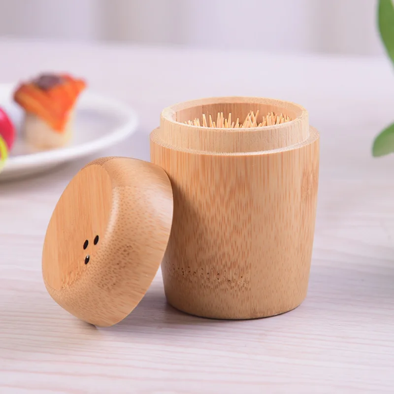 
Wholesale Customized Logo Toothpick Bamboo Toothpick Box European Creative Hotel Supplies Advertising 