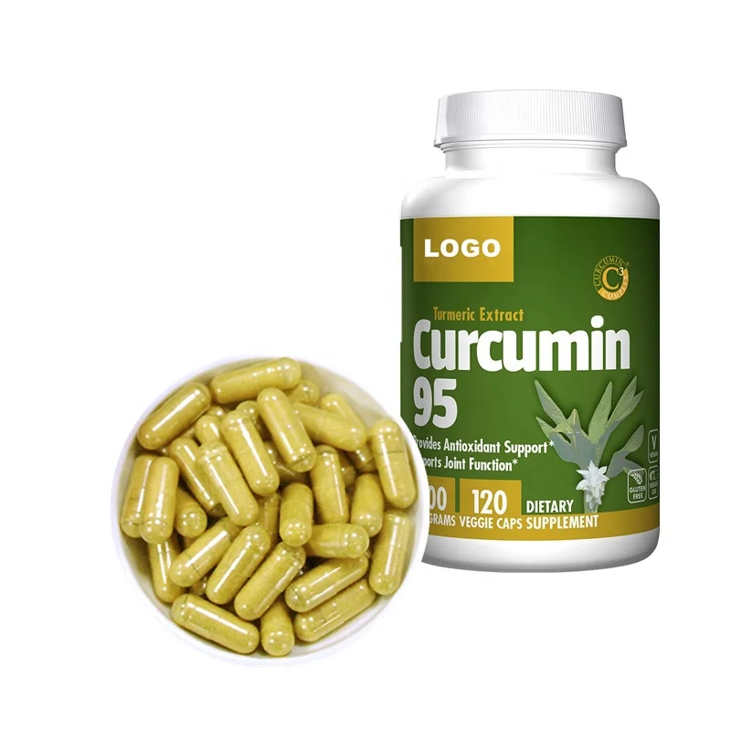 
OEM turmeric root extract 500mg curcumin capsules 