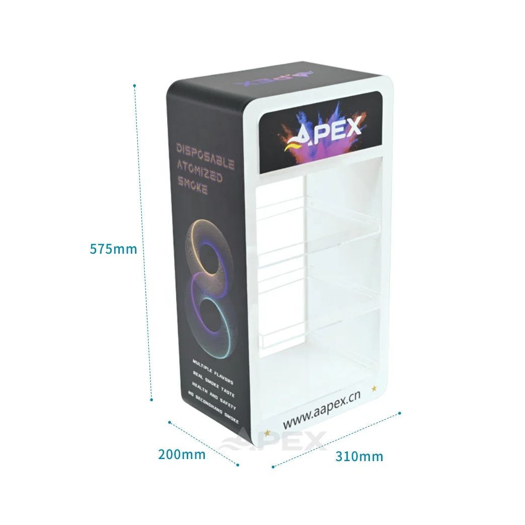APEX Manufacturer White Acrylic Display Tiered Display Acrylic